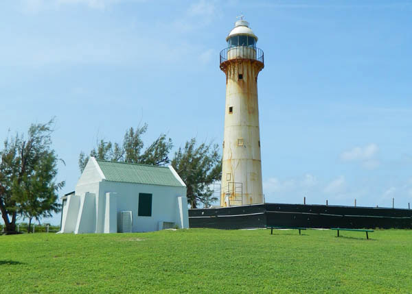 A photograph of the Grand Turk Lighthouse, erected in 1852, Grand Turk, Turks and Caicos Islands, British West Indies