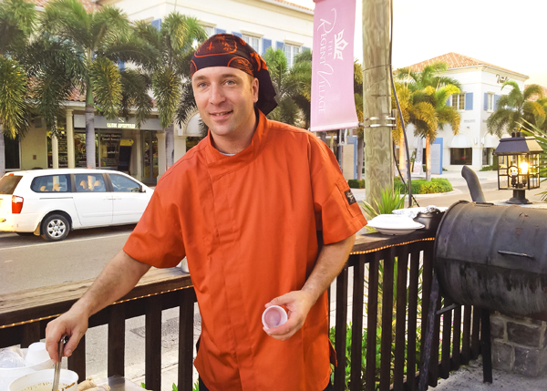 A photograph of chef Joey at Danny Buoys Bar and Restaurant, Grace Bay, Providenciales (Provo), Turks and Caicos Islands.