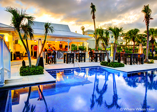 A photograph of Pelican Bay Restaurant & Bar, Royal West Indies Resort, Providenciales (Provo), Turks and Caicos Islands.