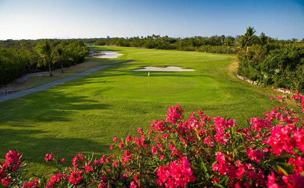 A photograph of the 18 hole course at Royal Turks and Caicos Golf Club, Providenciales (Provo), Turks and Caicos Islands, British West Indies