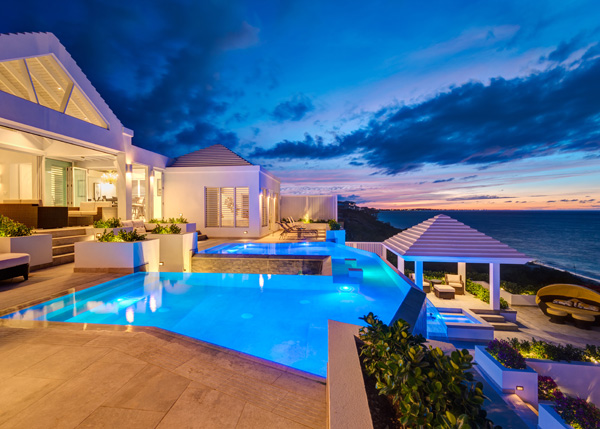 A photograph of Cascade Villa, Providenciales (Provo), Turks and Caicos Islands, British West Indies