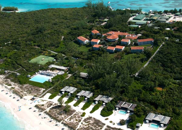 A photograph of the The Parrot Cay Resort and Shambhala Spa, Turks and Caicos Islands, British West Indies