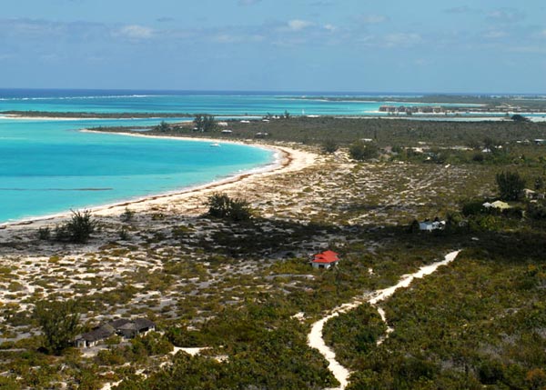 A photograph of Pine Cay, Turks and Caicos Islands, British West Indies