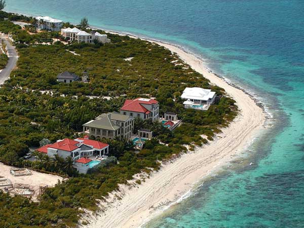 A photograph of the Turtle Cove area at Smith’ Reef on Providenciales (Provo), Turks and Caicos Islands, British West Indies